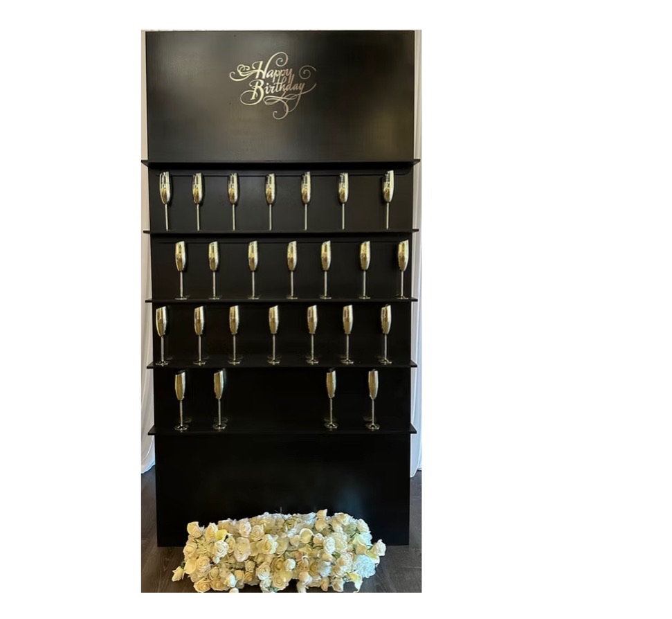 champagne wall for rent