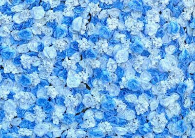 Baby Blue 3D Floral Wall