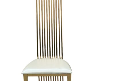Lux High Back Chairs (White)