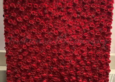 Ruby Red 3D Floral Wall
