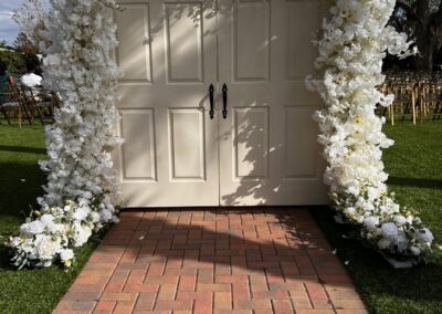 White Garden Double Doors
